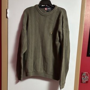 Chaps Ralph Lauren Men's Herringbone Knit Hand Framed Sweater